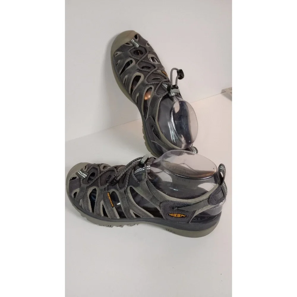 KEEN Whisper Gray Hiking Sport Sandals Women 6 Waterproof Strappy Outdoor